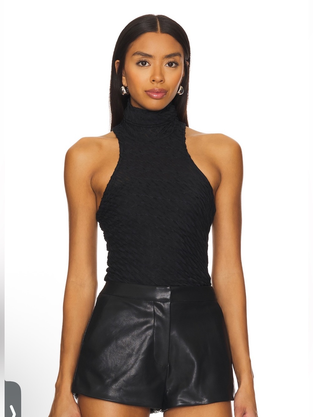 Amanda Uprichard Dielle Top in Black NWT small $167